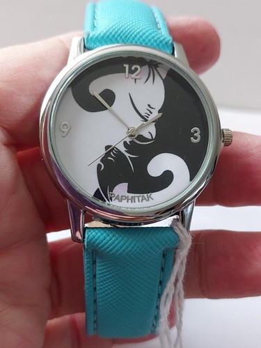 Cat design watch yin yang - cat,
