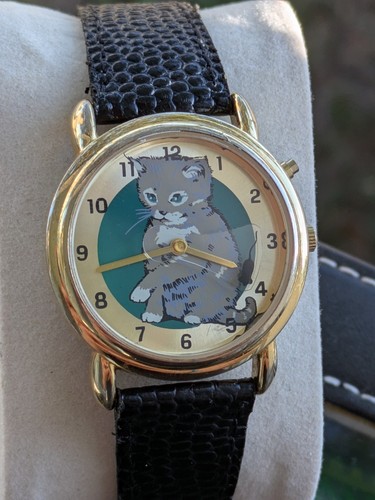 Vintage running kitty kat - kitty, grey